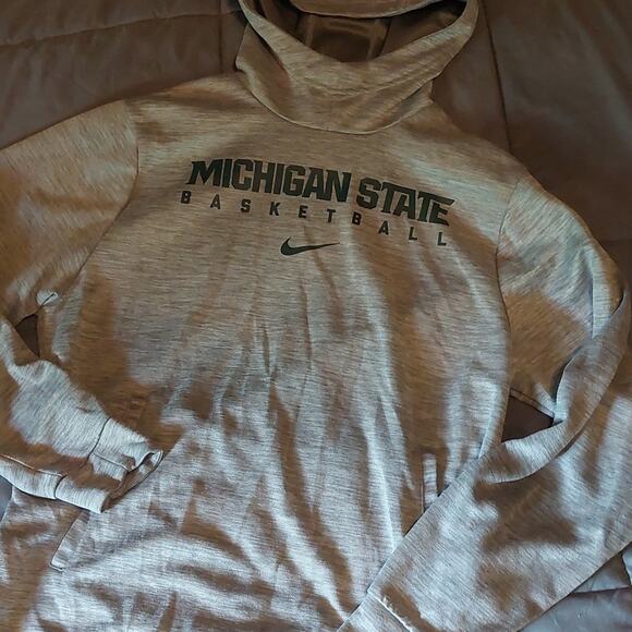 Womens Nike Dri-Fit Michigan State Basketball Hoodie MSU M - Picture 4 of 6